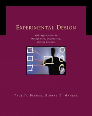 Book cover for Experimental Design with Applications in Management, Engineering and the Sciences