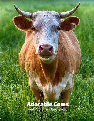 Book cover for Adorable Cows Full-Color Picture Book