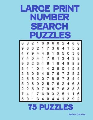 Book cover for Large Print Number Search Puzzles