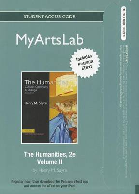 Book cover for The NEW MyLab Arts with Pearson eText Student Access Code Card for Humanities