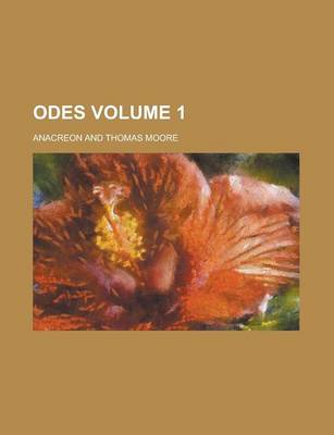 Book cover for Odes Volume 1