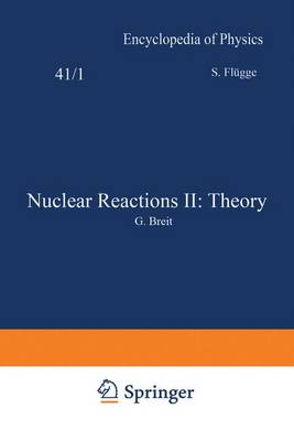 Book cover for Nuclear Reactions II: Theory / Kernreaktionen II: Theorie