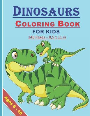 Book cover for Dinosaurs Coloring Book for Kids