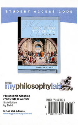 Book cover for MyLab Philosophy without Pearson eText -- Standalone Access Card -- for Philosophical Classics