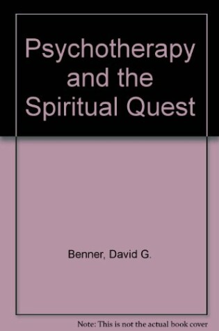 Cover of Psychotherapy and the Spiritual Quest