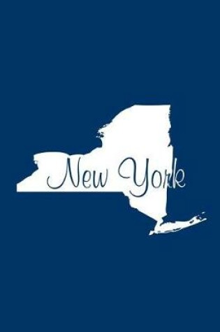 Cover of New York - Navy Blue Lined Notebook with Margins