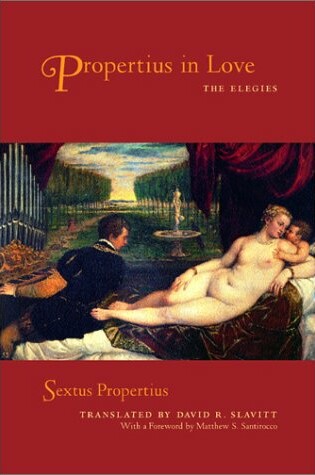 Cover of Propertius in Love