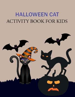 Book cover for Halloween Cat Activity Book For Kids