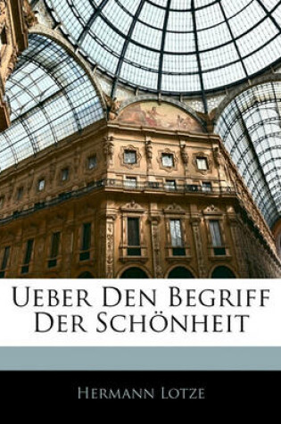 Cover of Ueber Den Begriff Der Schonheit