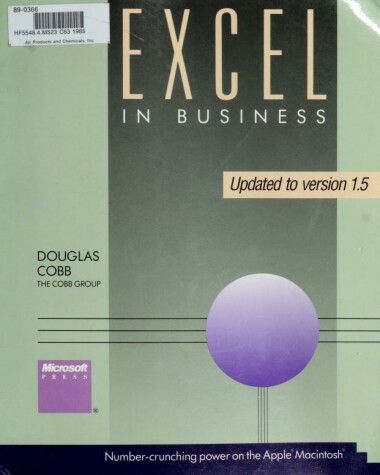 Book cover for EXCEL in Business