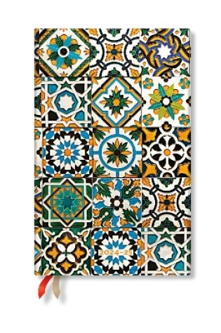 Cover of Porto (Portuguese Tiles) Maxi 12-month Horizontal Hardback Dayplanner 2025 (Elastic Band Closure)