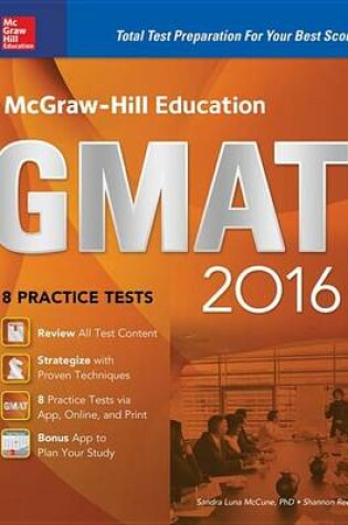 Cover of McGraw-Hill Education GMAT 2016