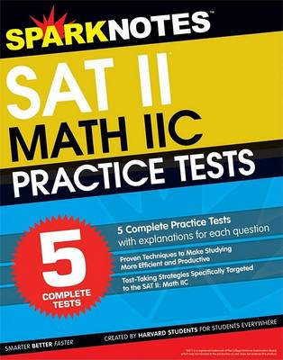 Book cover for 5 Practice Tests for the SAT II Math IIc (Sparknotes Test Prep)