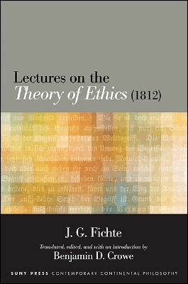 Book cover for Lectures on the Theory of Ethics (1812)