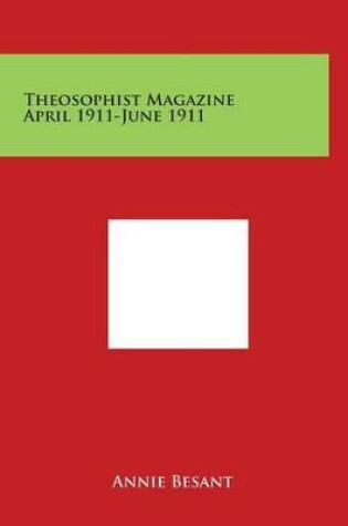 Cover of Theosophist Magazine April 1911-June 1911