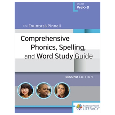 Book cover for The Fountas & Pinnell Comprehensive Phonics, Spelling, and Word Study Guide, 2ed