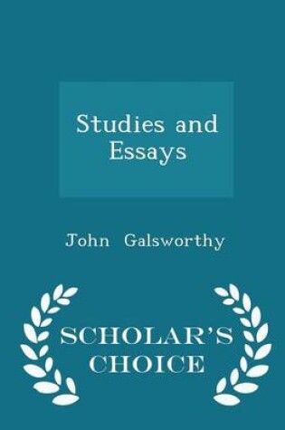 Cover of Studies and Essays - Scholar's Choice Edition