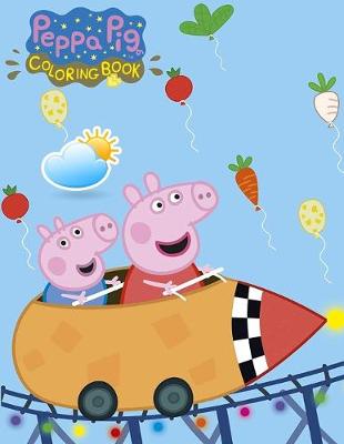 Book cover for peppa pig coloring book