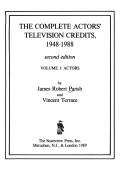 Book cover for The Complete Actors' Television Credits, 1948-1988