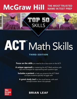 Book cover for Top 50 ACT Math Skills, Third Edition
