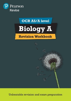 Cover of Pearson REVISE OCR AS/A Level Biology Revision Workbook - 2025 and 2026 exams