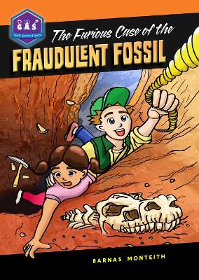 Book cover for The Furious Case of the Fraudulent Fossil