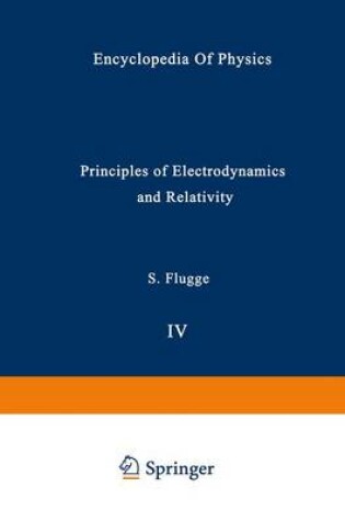 Cover of Principles of Electrodynamics and Relativity / Prinzipien der Elektrodynamik und Relativitatstheorie