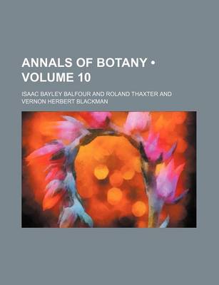 Book cover for Annals of Botany (Volume 10)