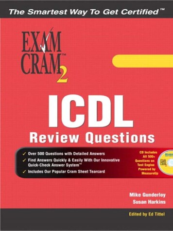 Book cover for Icdl Review Exercises