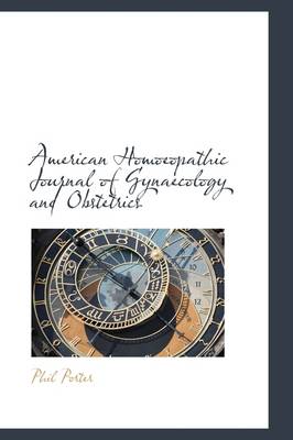 Book cover for American Homoeopathic Journal of Gynaecology and Obstetrics