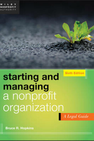 Cover of Starting and Managing a Nonprofit Organization