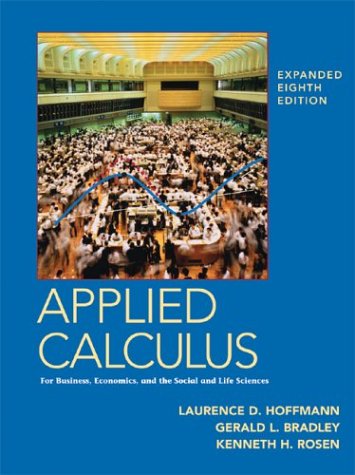 Book cover for Applied Calculus for Business, Economics, and the Social and Life Sciences