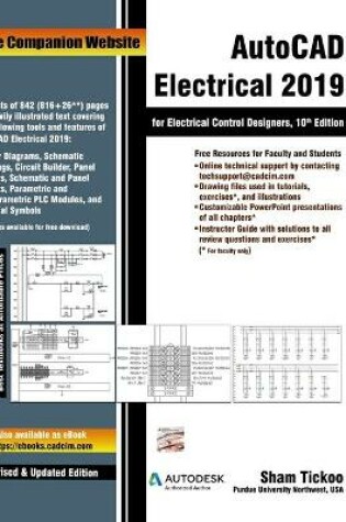 Cover of AutoCAD Electrical 2019 for Electrical Control Designers, 10th Edition