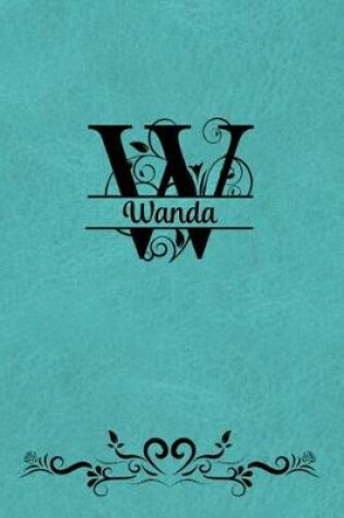 Cover of Split Letter Personalized Name Journal - Wanda