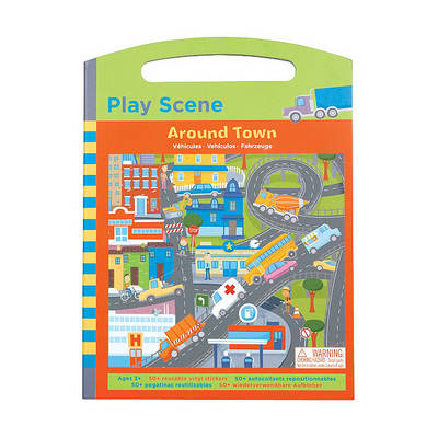 Book cover for Around Town Sticker Play Scene