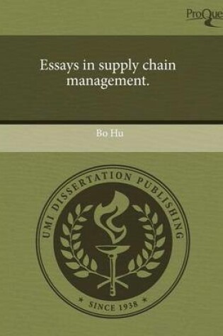 Cover of Essays in Supply Chain Management