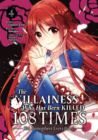 Book cover for The Villainess Who Has Been Killed 108 Times: She Remembers Everything! (Manga) Vol. 4