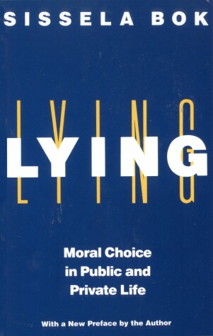 Book cover for Lying