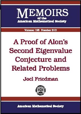 Cover of A Proof of Alon's Second Eigenvalue Conjecture and Related Problems