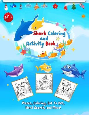 Book cover for Shark Coloring and Activity Book