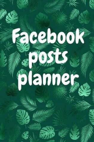 Cover of Facebook posts planner