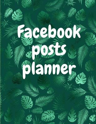 Cover of Facebook posts planner