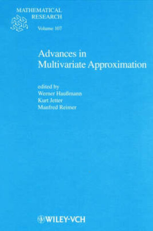 Cover of Advances in Multivariate Approximation