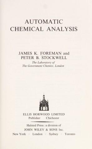 Book cover for Foreman Chemical