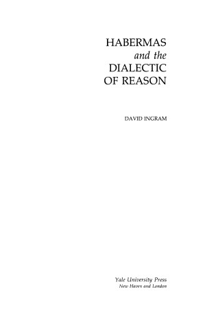 Cover of Habermas and the Dialectic of Reason