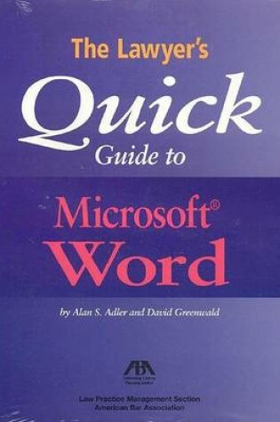 Cover of The Lawyer's Quick Guide to Microsoft Word