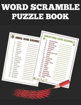 Book cover for Word Scramble Puzzle Book