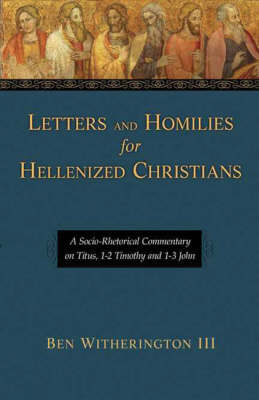 Book cover for Letters and Homilies for Hellenized Christians