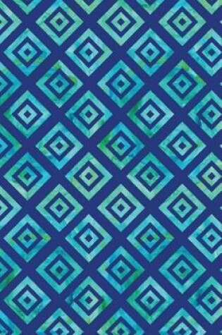 Cover of Journal Notebook Geometric Squares - Blue