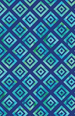 Cover of Journal Notebook Geometric Squares - Blue